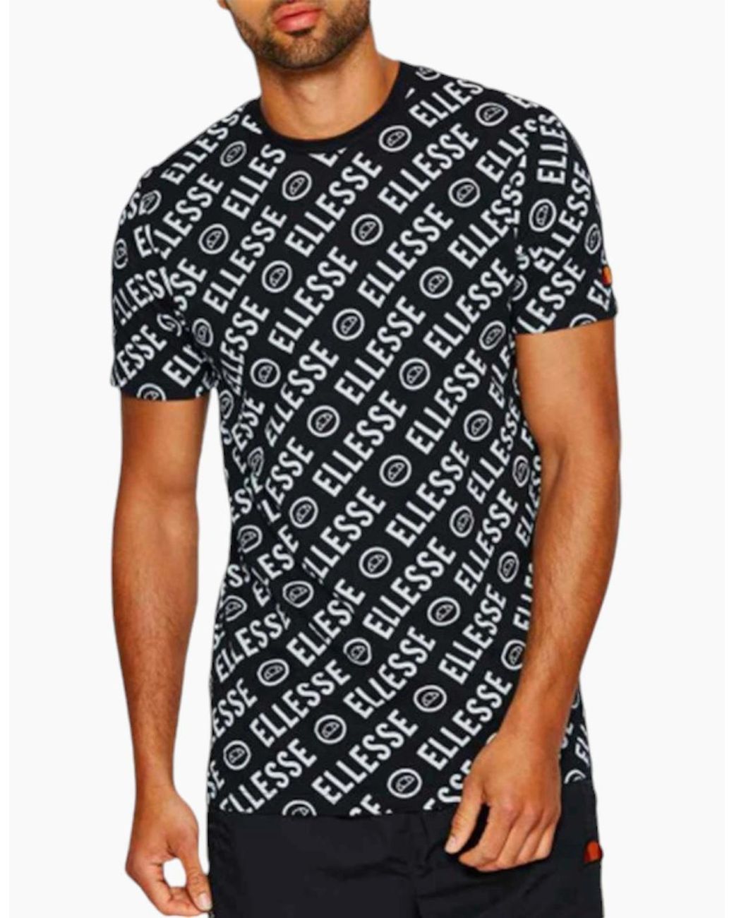 Ellesse Black Rodi T-Shirt Sha06435 T-Shirt Crew Neck Short Sleeve Casual Tee for men