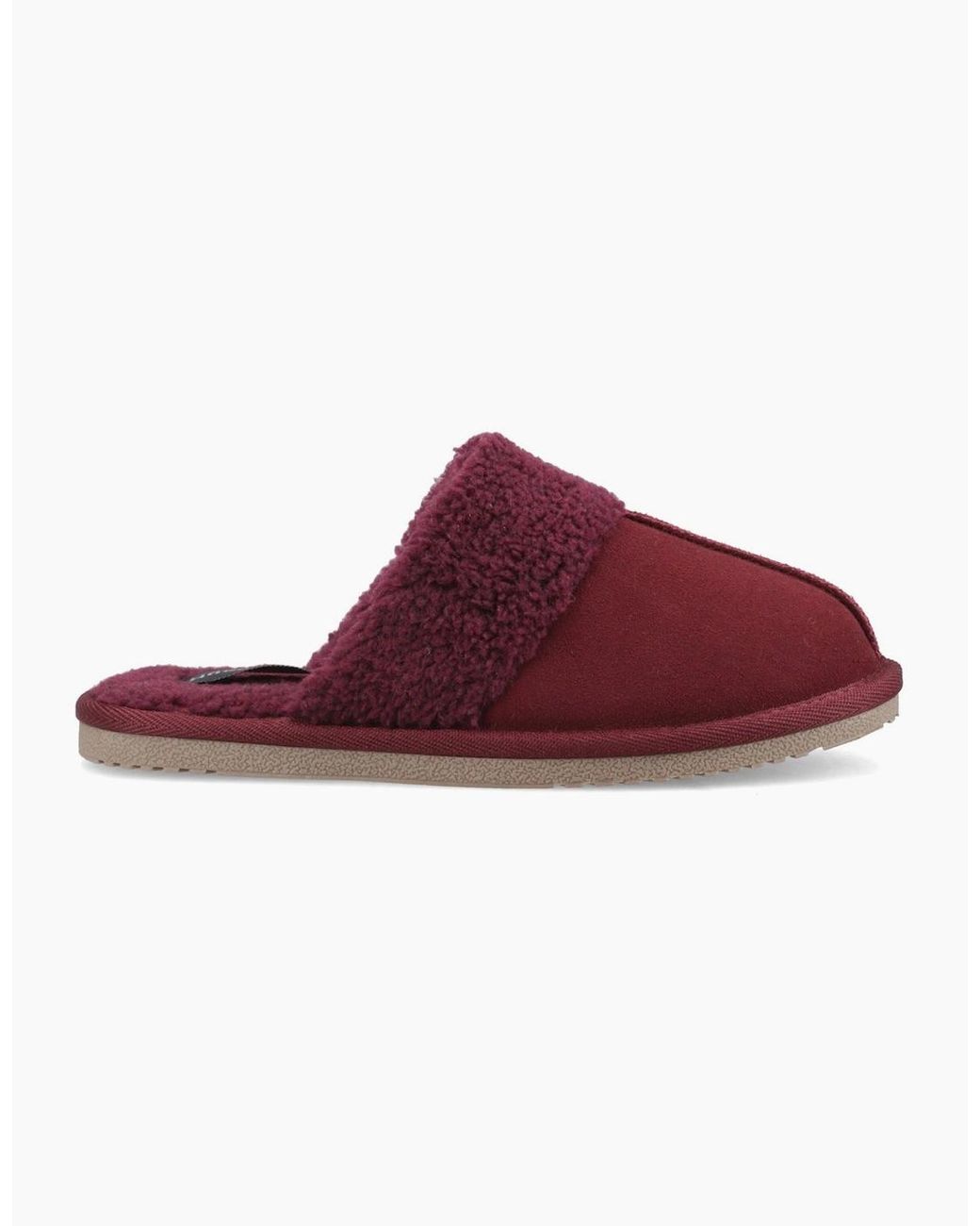 Hush Puppies Red Arianna Suede Bordeaux Slippers