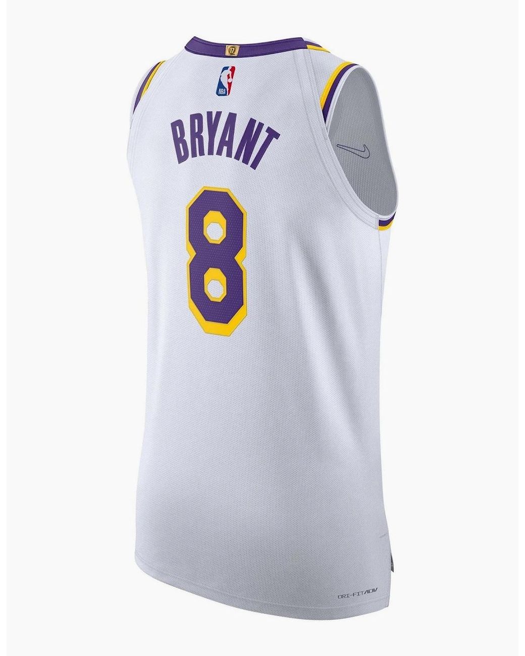 Nike White Nba Lakers Performance Basketball Jersey for men