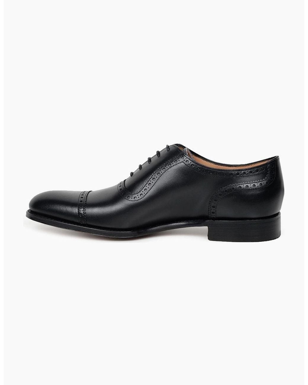 Cheaney Black Fenchurch Oxford Shoes for men