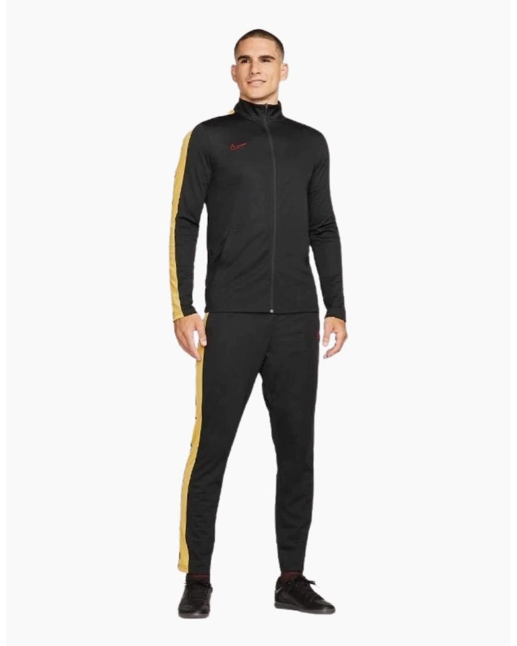 Nike Black Academy Football Tracksuit Dri-Fit Glossy for men
