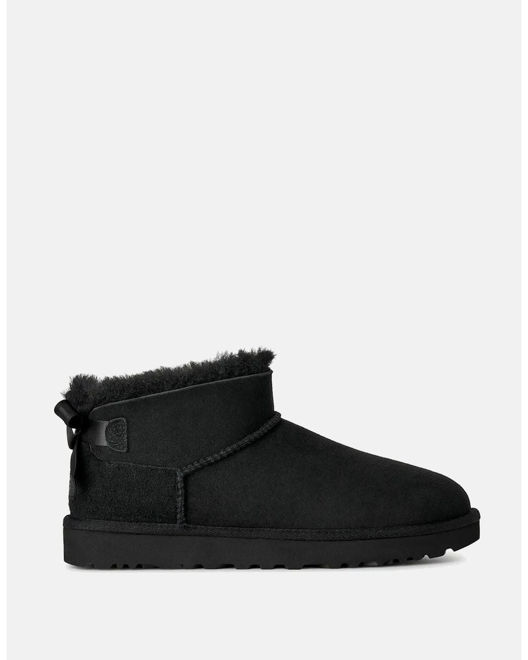 Ugg Black Ultra Mini Bailey Bow