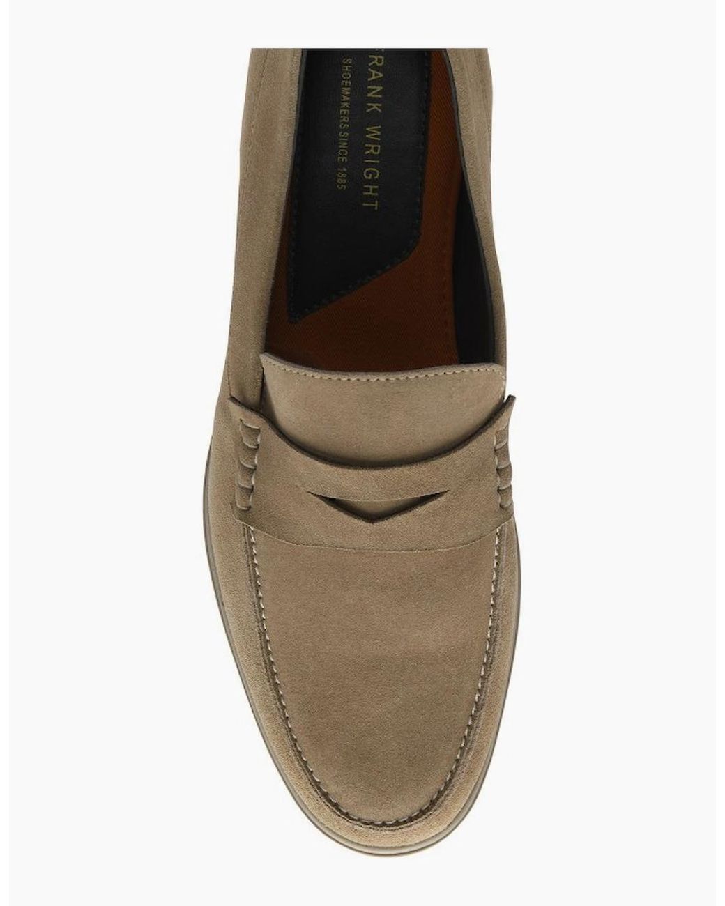 Frank Wright Brown Horn Penny Loafers for men