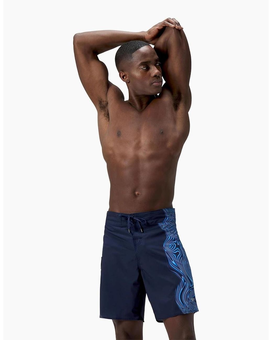 Speedo Blue Lookout Swirl Boardshorts for men