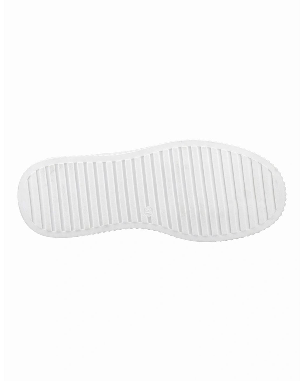 Hush Puppies White Harlow Leather Trainers