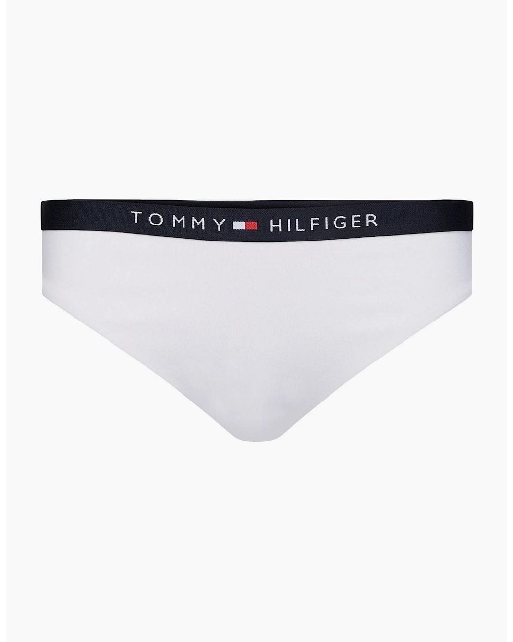 Tommy Hilfiger Blue Classic Logo Waistband Bikini Bottoms