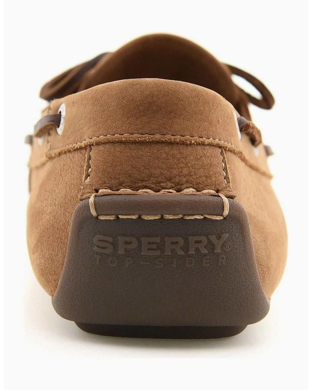 Sperry Top-Sider Brown Sperry Orland 2-Eye Driver Leather Tan Boat Shoes for men
