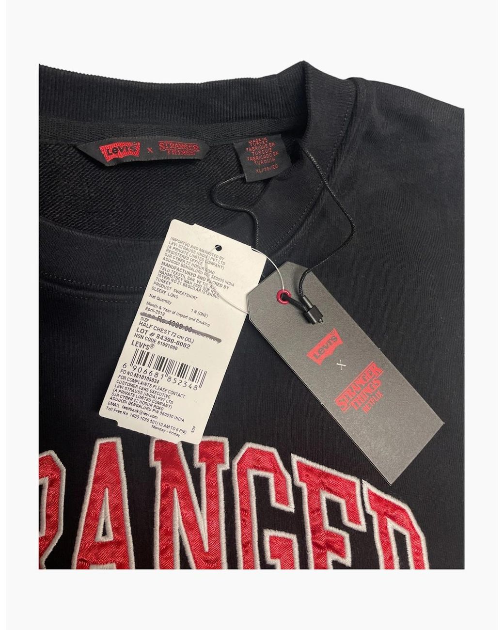 Levi's Gray Levi's Sweatshirt Oversized Retro Graphic Cotton Levi Sweater S M Xl Xxl for men