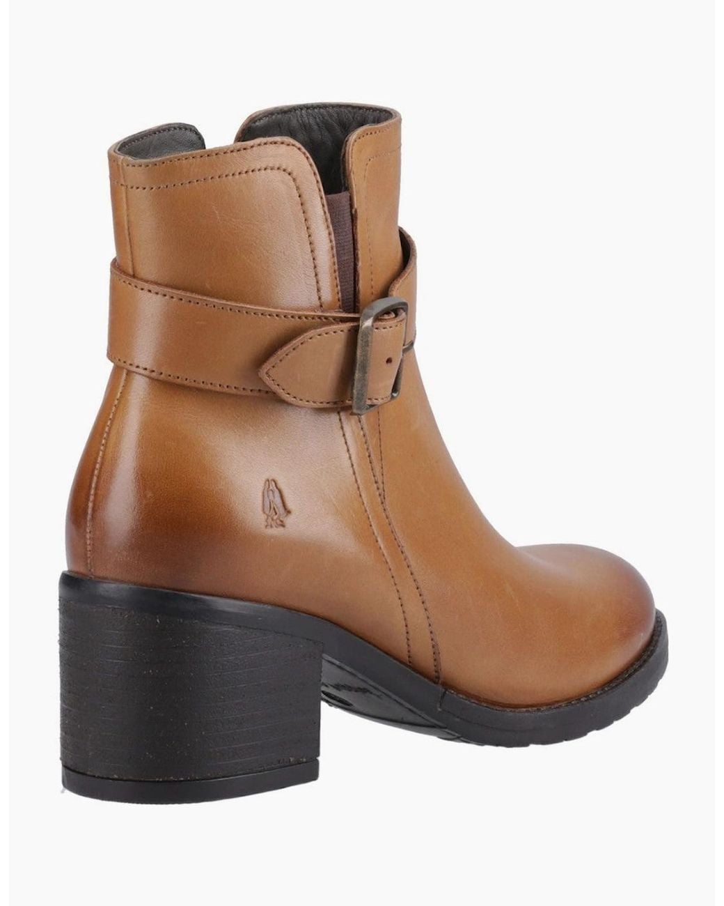Hush Puppies Brown Hensley Buckle Boot Ankle Boots Tan