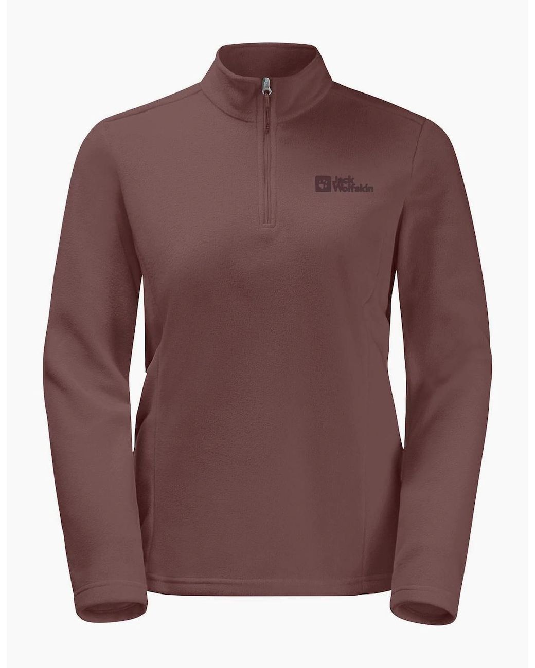 Jack Wolfskin Brown Taunus Half Zip Pullover Fleece