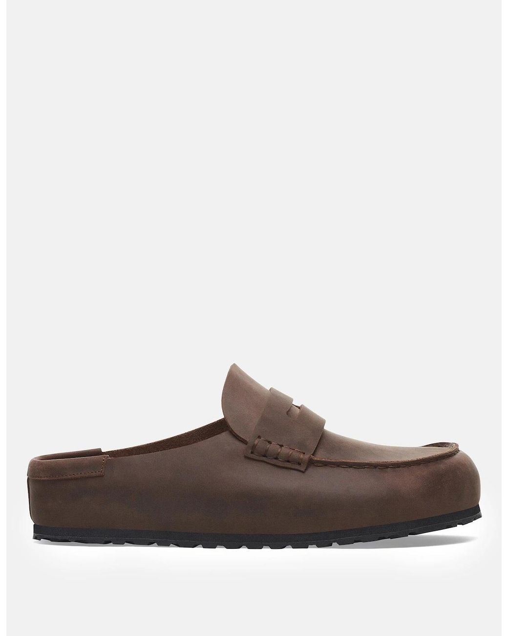 Birkenstock Brown Naples Wrapped Leather for men