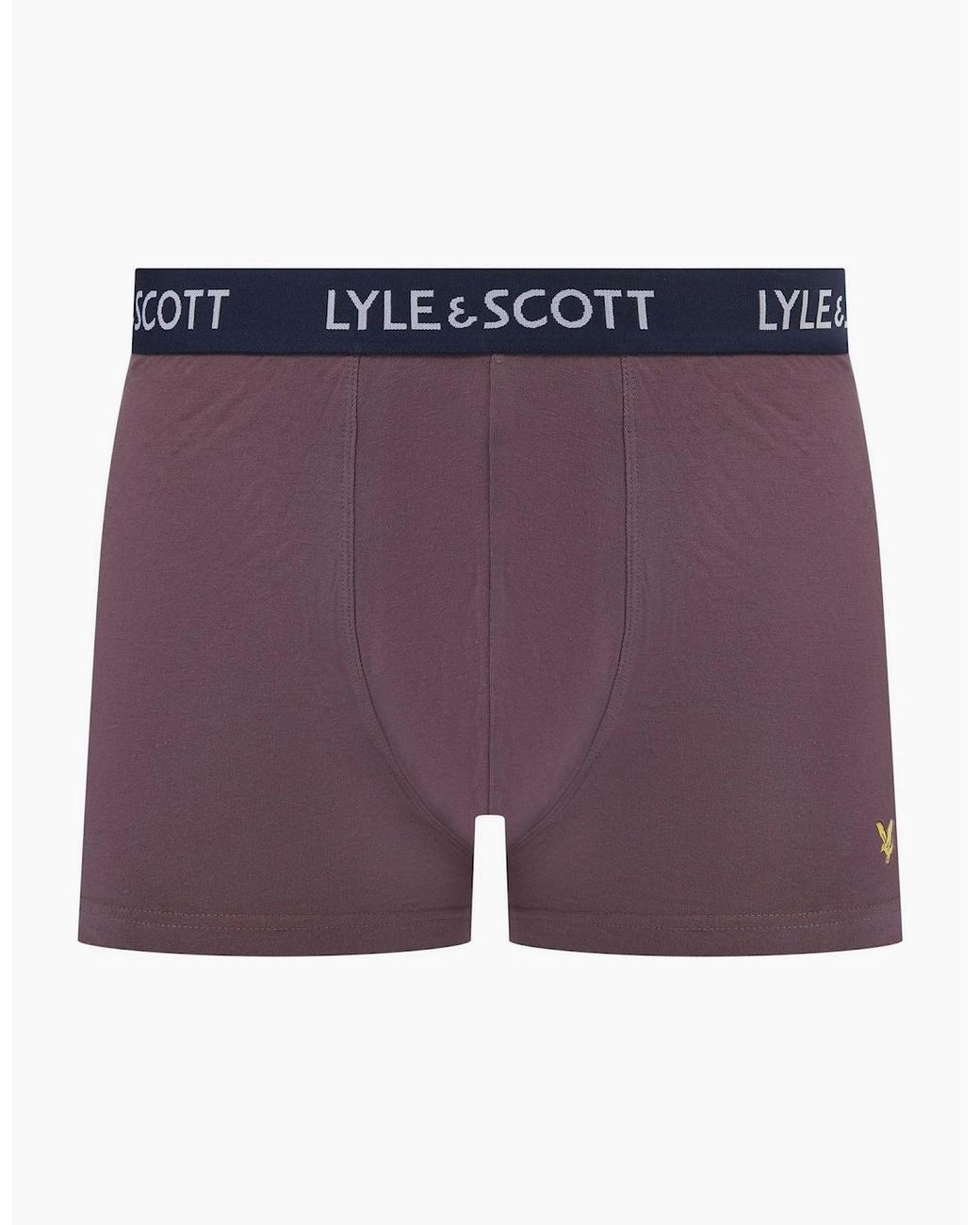 Lyle & Scott Blue Barclay Plain Design Boxer Briefs for men