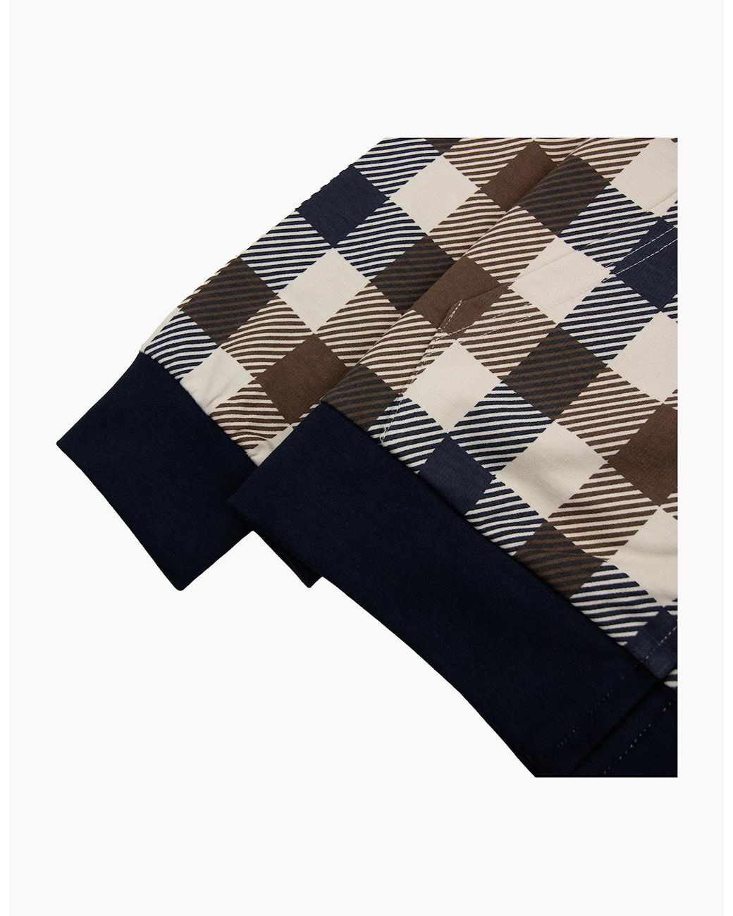 Aquascutum Blue Macro Iconic Hoodie 11 for men
