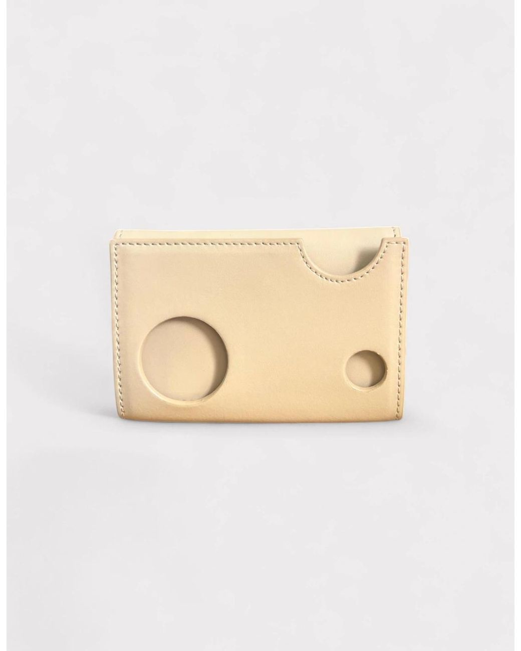 Off-White c/o Virgil Abloh Natural Burrow Mini Wallet Camel