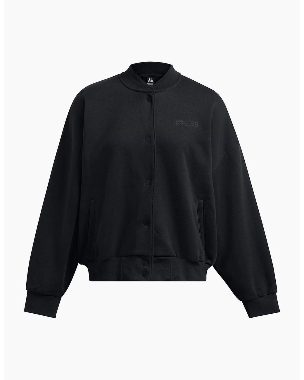 Under Armour Black Lightweight Varsity Bomber Jacket