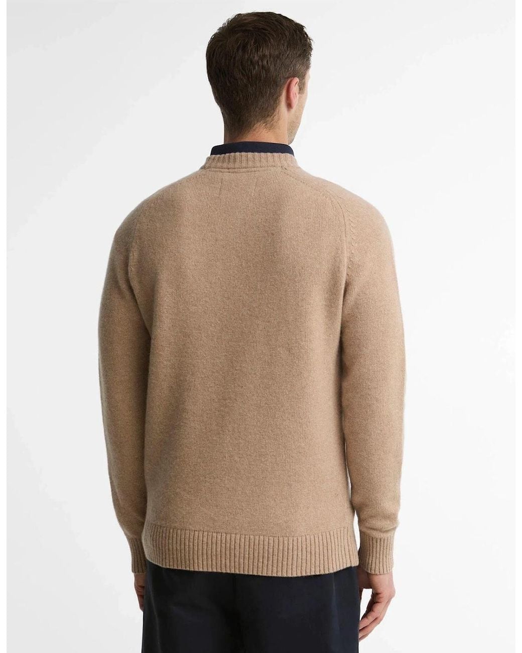 Barbour Natural Newtown Crew Neck Jumper for men