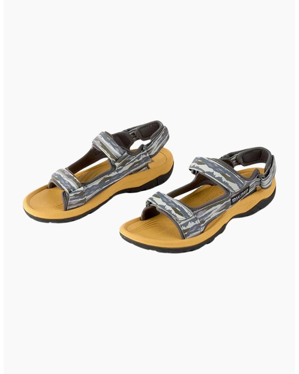 Saltrock Green Walkabout Camo Stripe Sandals for men