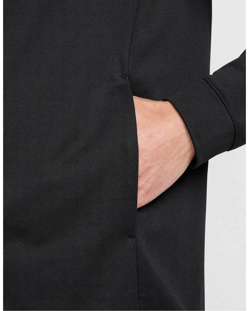 Nike Blue Mock Neck Ribbed Cuff Performance Jacket for men