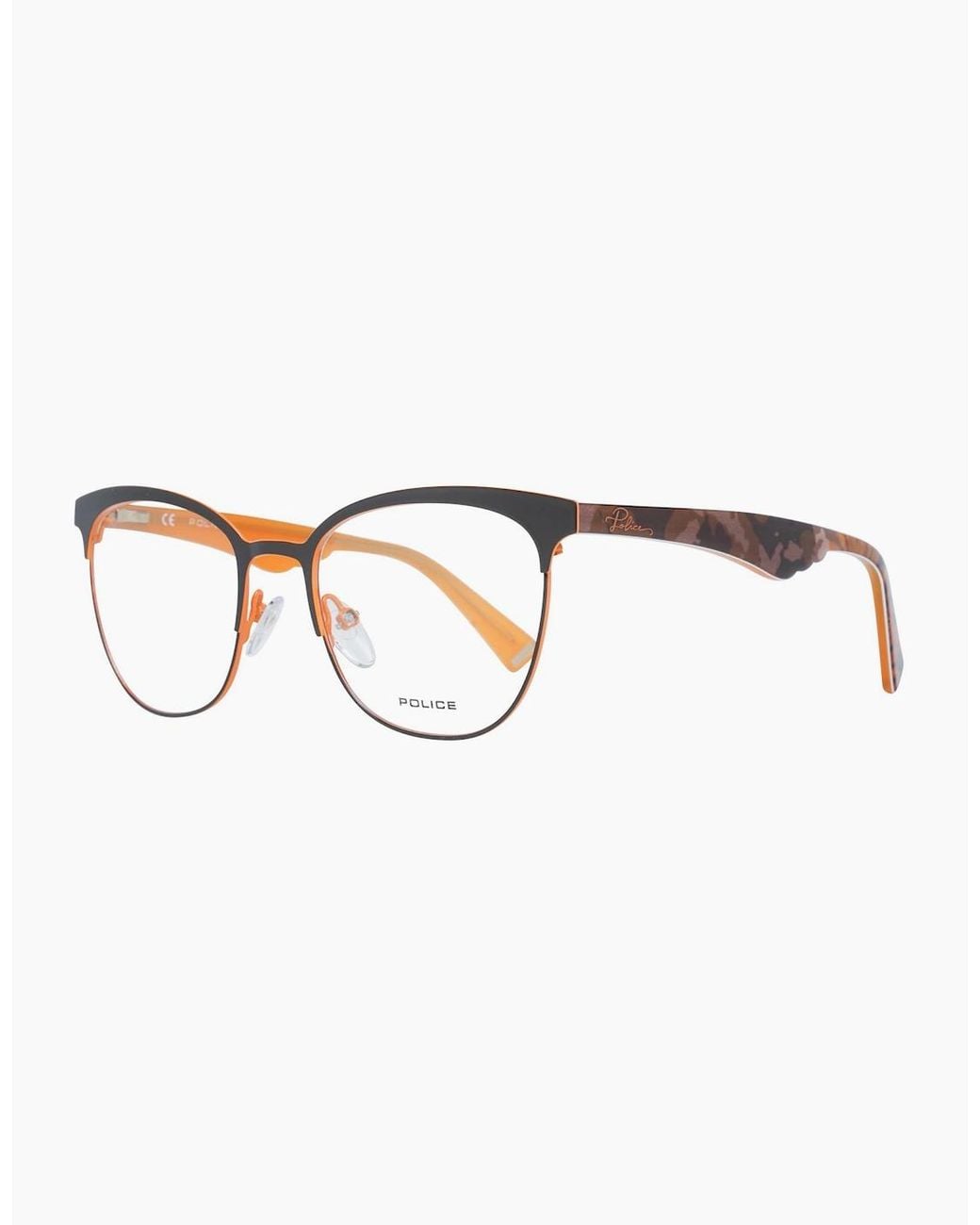 Police Brown Optical Frame Vpl417 0Scb 51