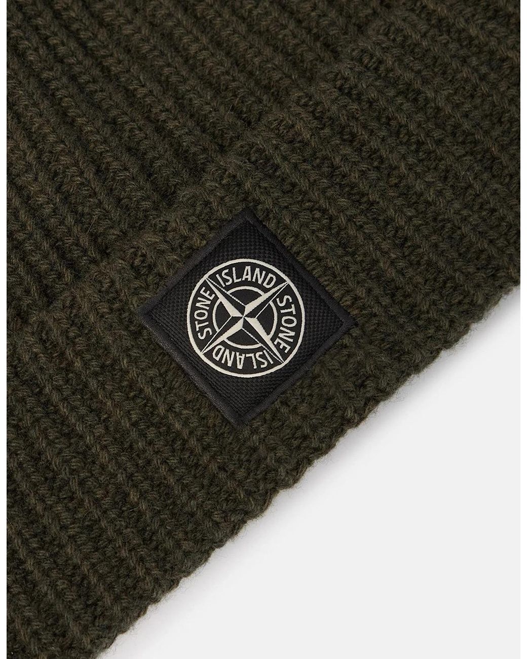 Stone Island Green Patch Logo N100012 Hat for men