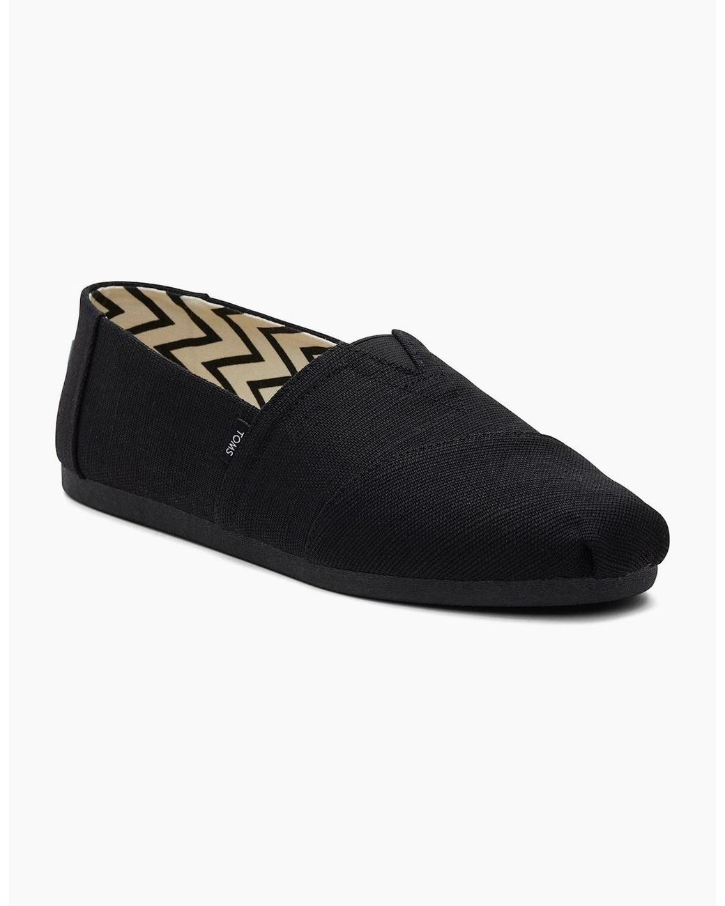 TOMS Black Alpargata Cotton Shoes for men