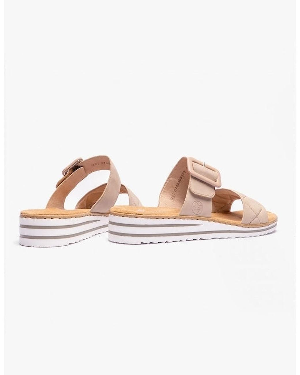 Rieker Pink V0694 Mule Sandals