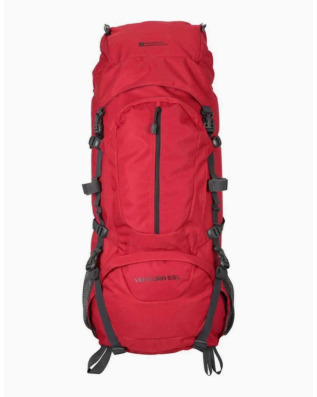 Mountain Warehouse Red Ventura 65L Hiking Backpack