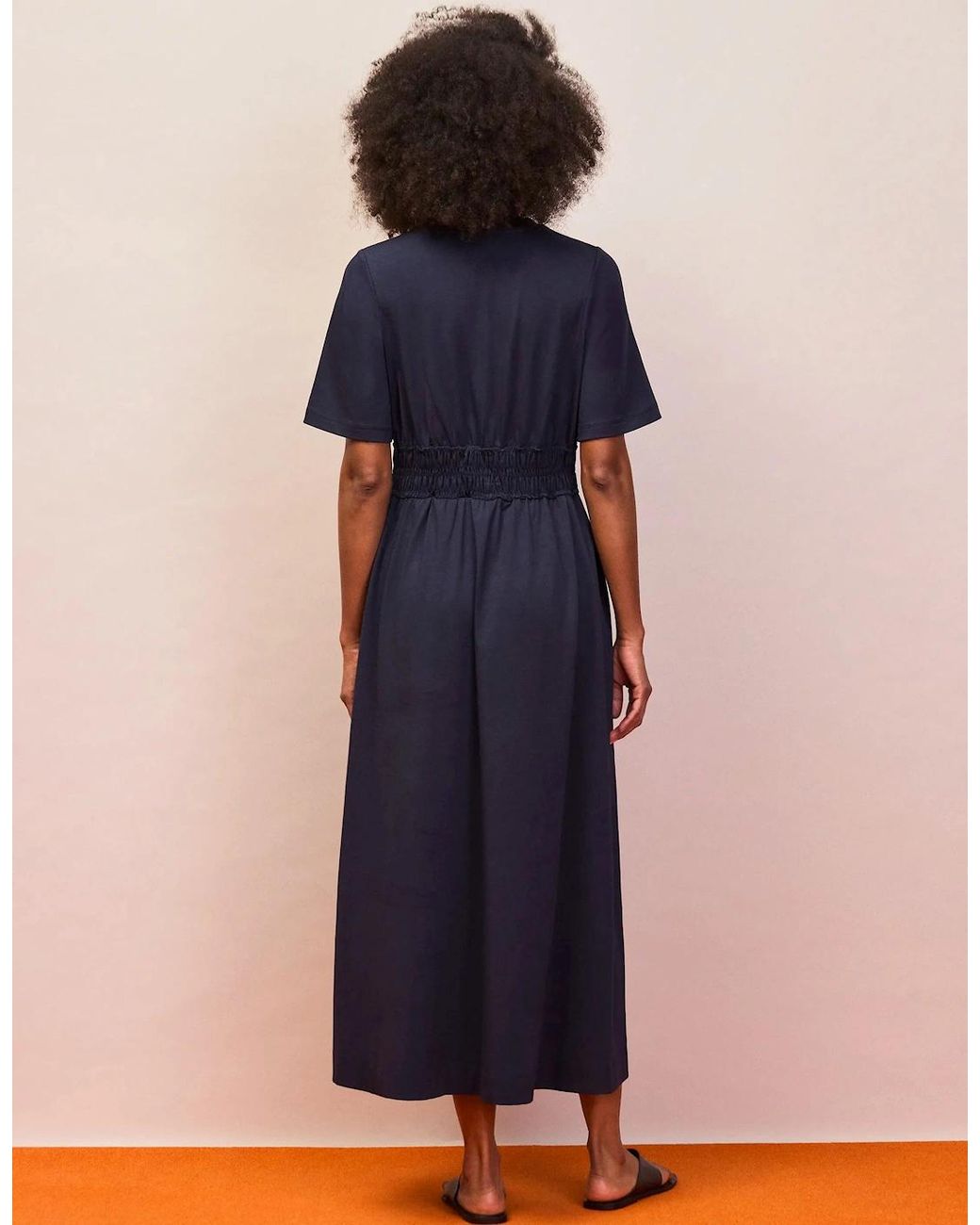 Ro&zo Blue Elasticated Waist Detail Dress