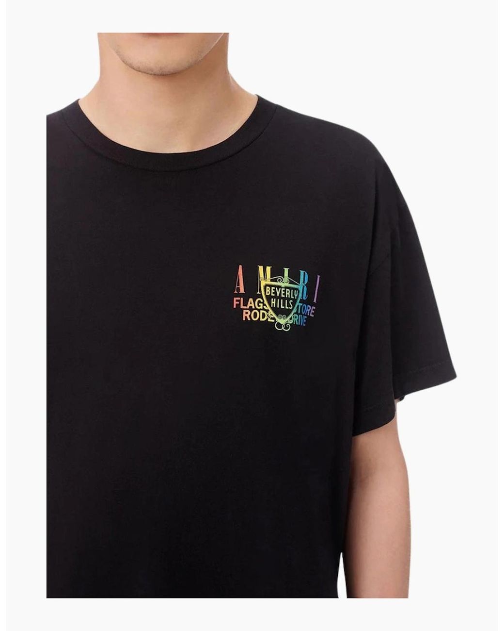 Amiri Black Xo Beverly Hills T-Shirt for men
