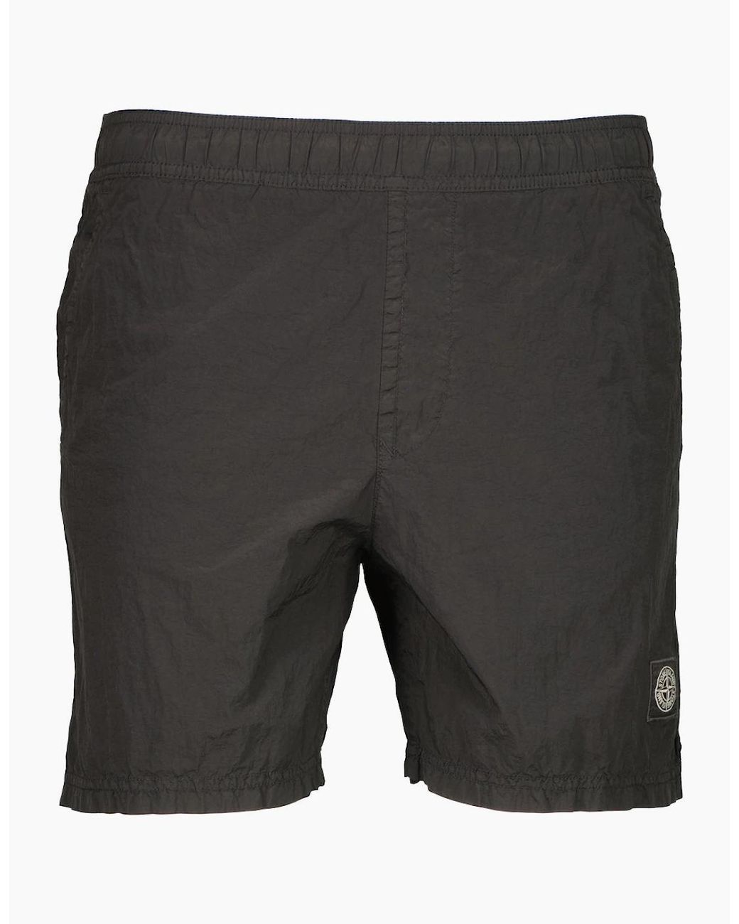 Stone Island Gray Nylon Metal Swim Shorts for men