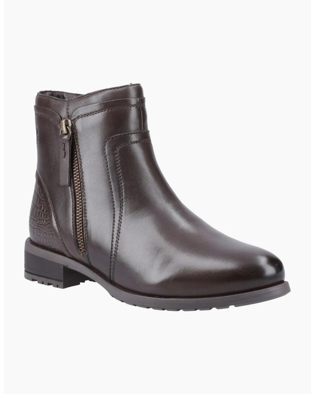 Hush Puppies Brown Scarlett Ankle Boots