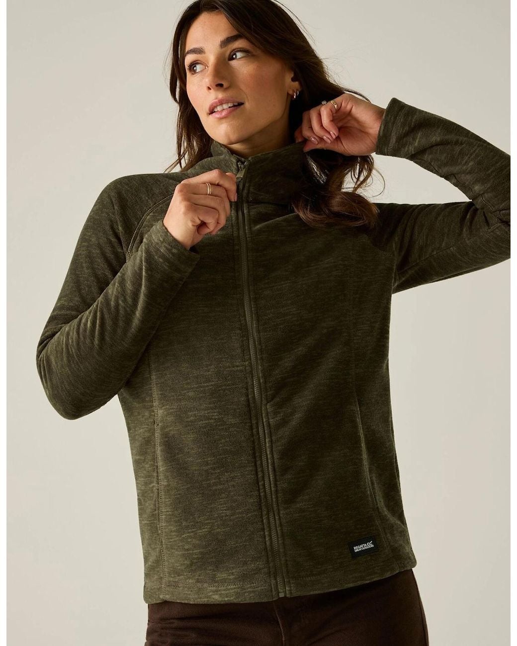 Regatta Green Ladies Mayse Full Zip Fleece Jacket