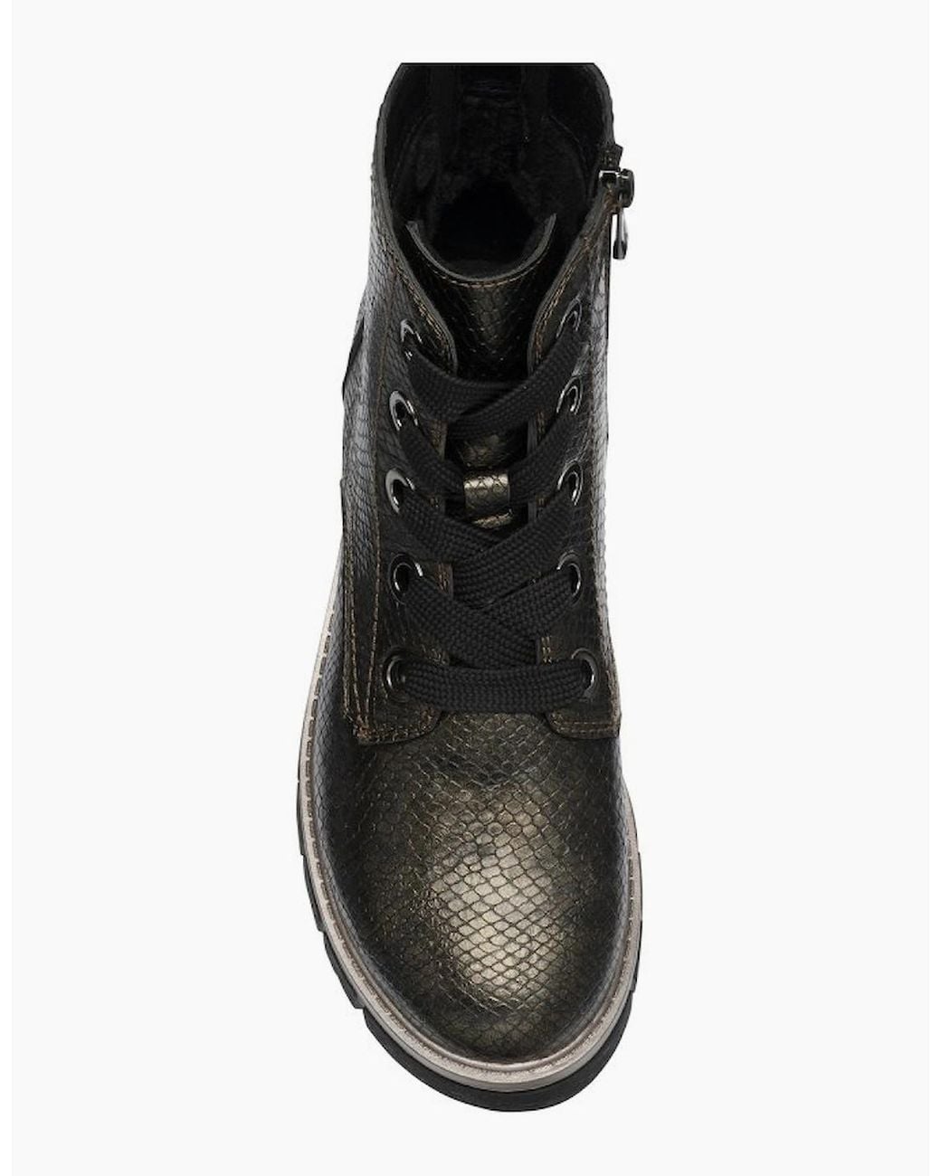 Lotus Black Jojo Ankle Boots