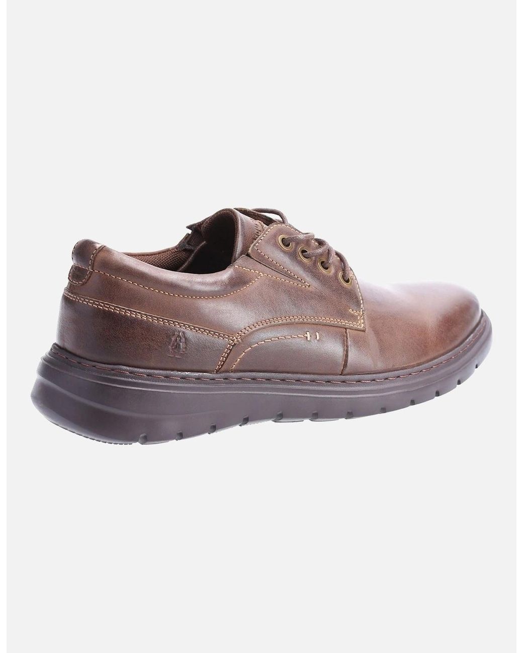 Hush Puppies Brown Triton Lace Up Leather Lace-Up Shoes for men