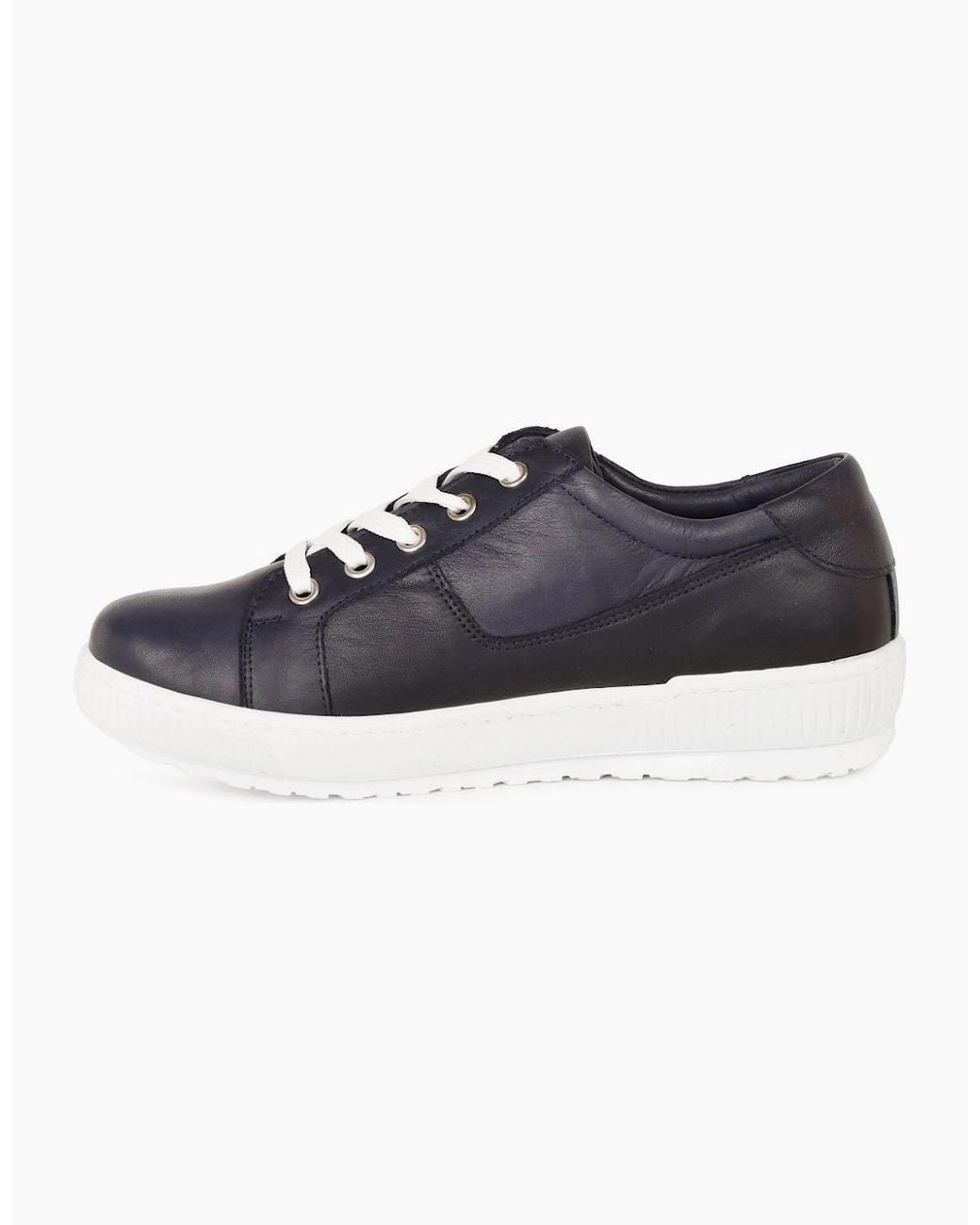 Jones Bootmaker Blue Padova Wide Trainers