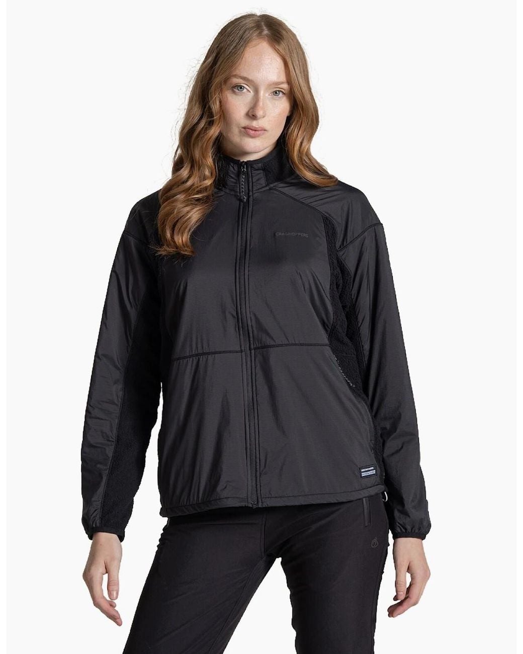 Craghoppers Black Compresslite Hybrid Full Zip Fleece