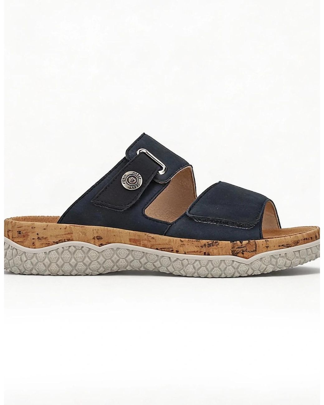 Rieker Blue V0300 Cross Strap Sandals