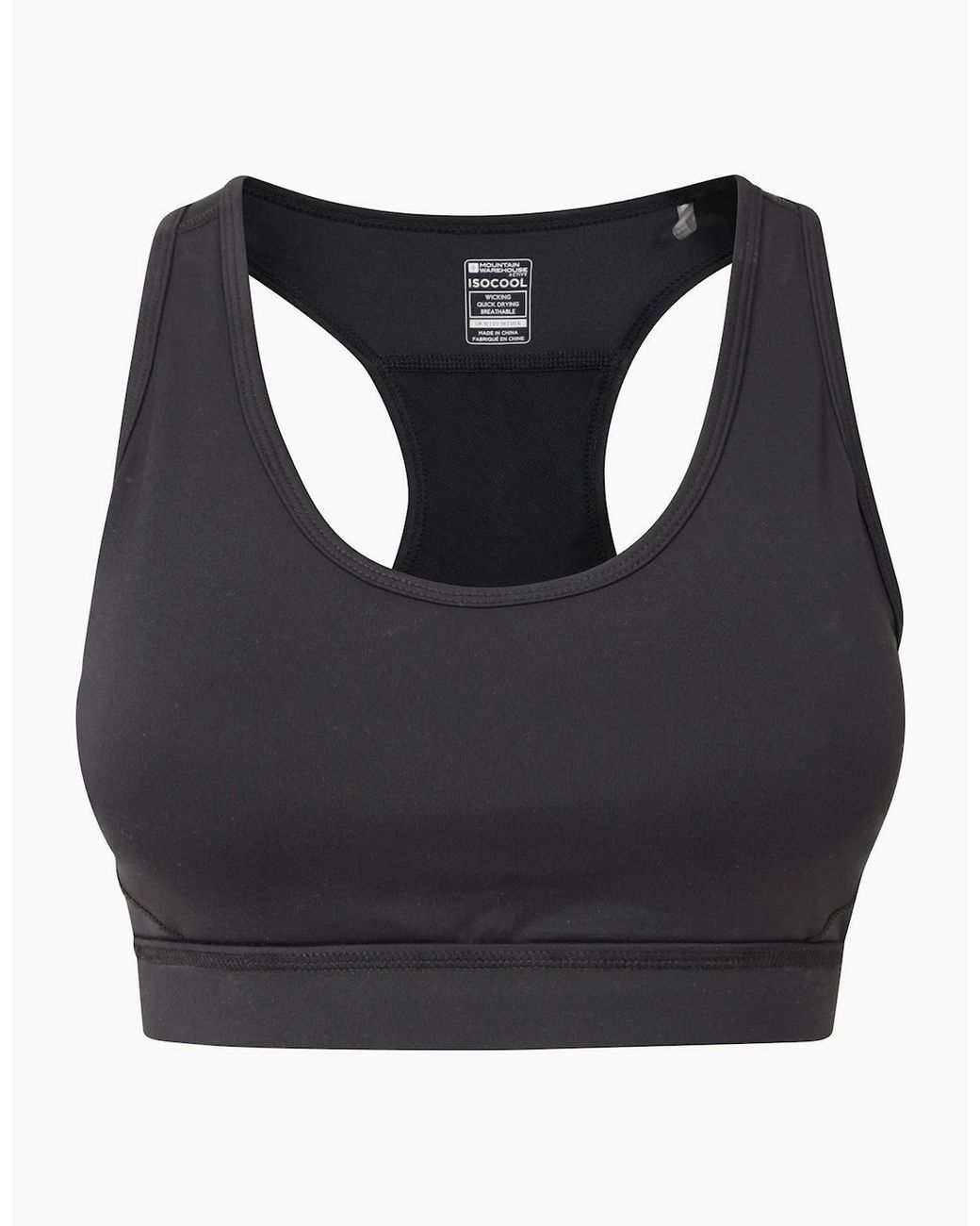 Mountain Warehouse Black Ladies Motion Mesh Sports Bra