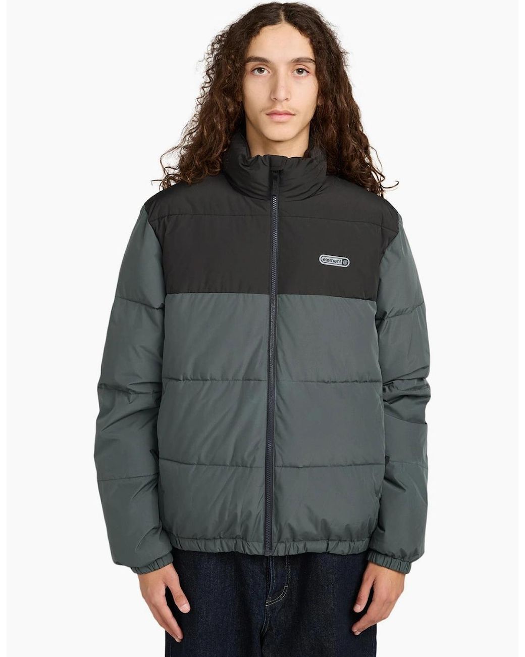Element Gray Classic Padded Jacket for men