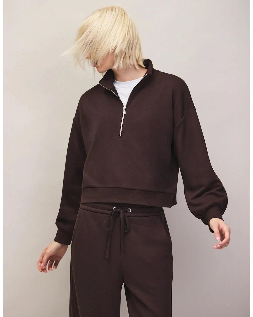 Ro&zo Red Half-Zip Sweatshirt