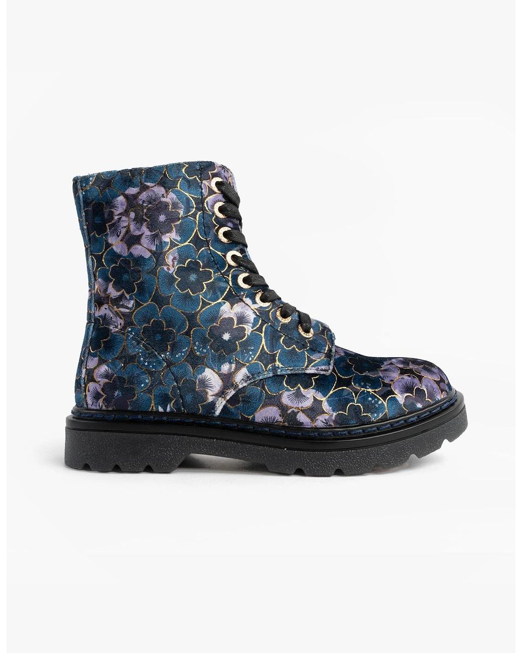 Heavenly Feet Blue Mdnght Justina2 Viola Velour Ankle Boots Midnight