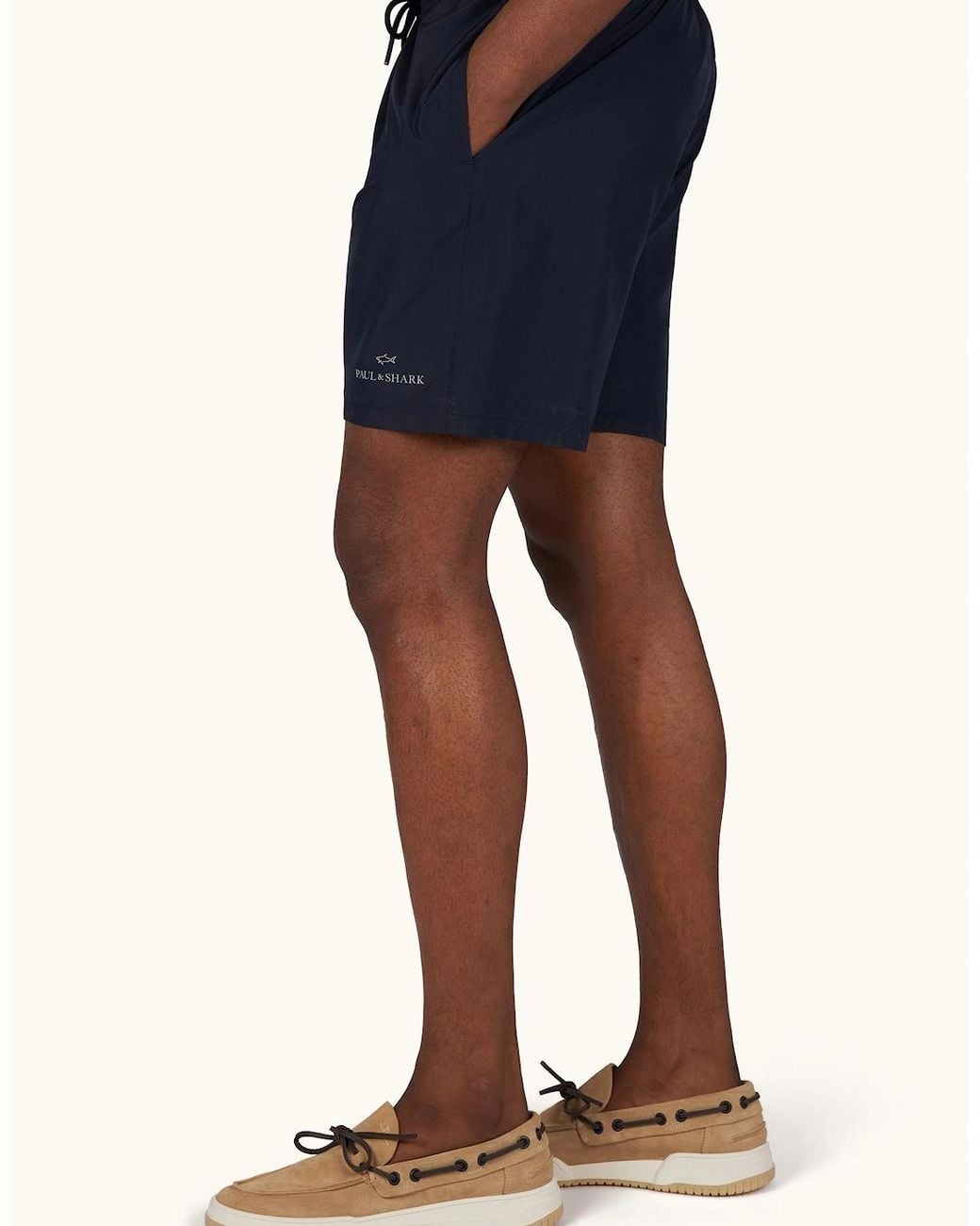 Paul & Shark Blue Reflective Logo Swim Shorts 013 for men
