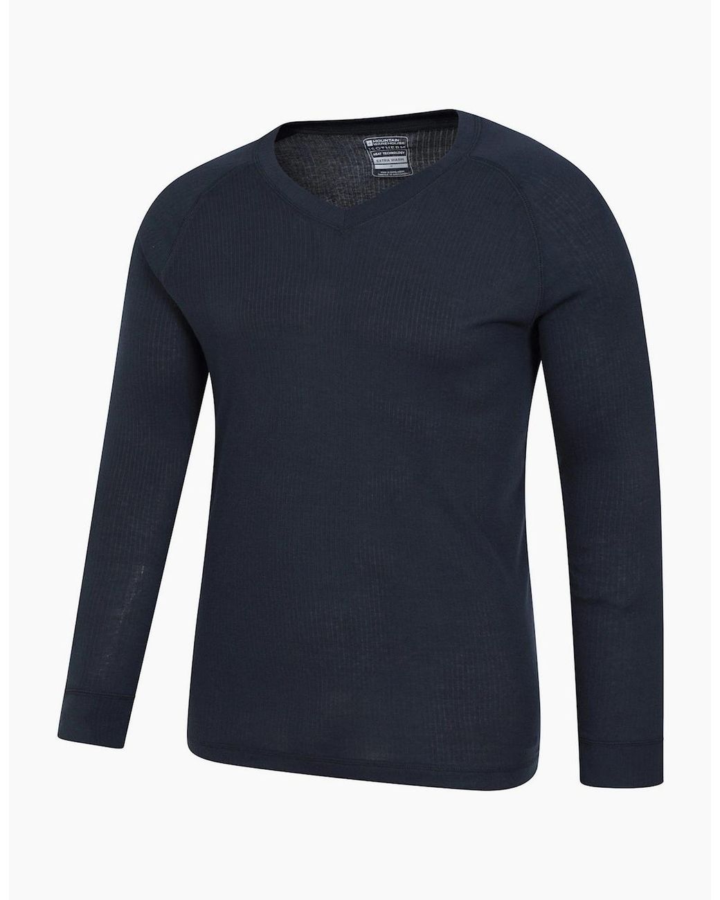 Mountain Warehouse Gray Talus V Neck Thermal Top for men