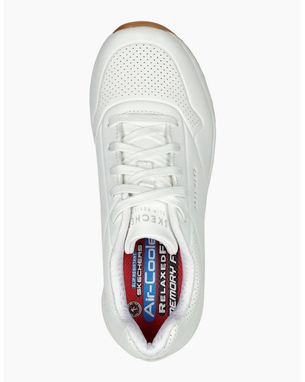 Skechers White Relaxed Fit: Uno Sr Safety Trainers