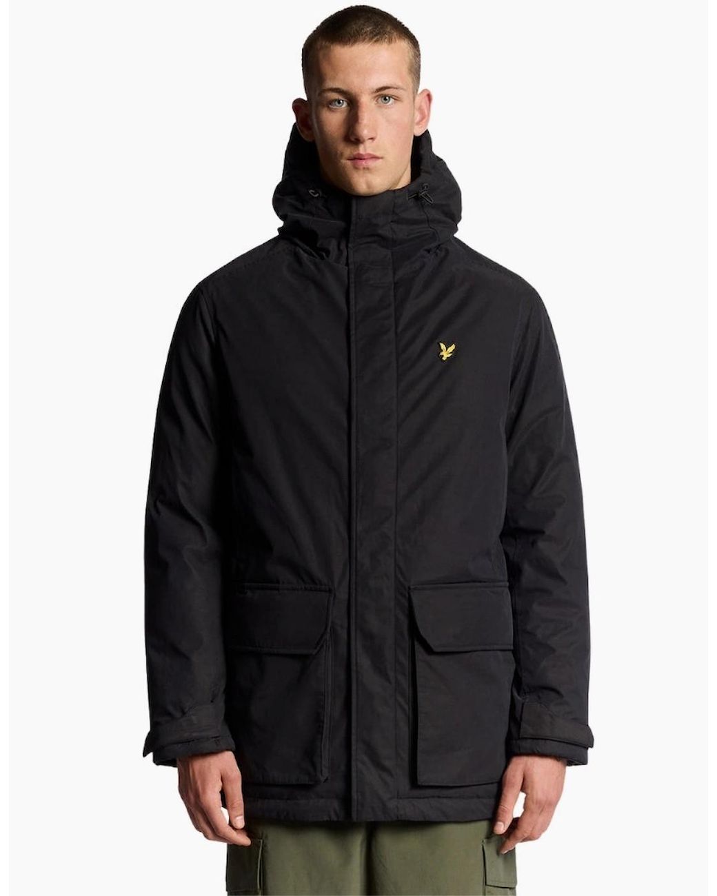 Lyle & Scott Gray Lyle & Scott Jet Membrane Parka for men