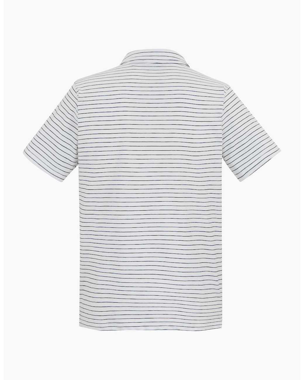 Regatta White Hadvo Stripe Polo Shirt for men