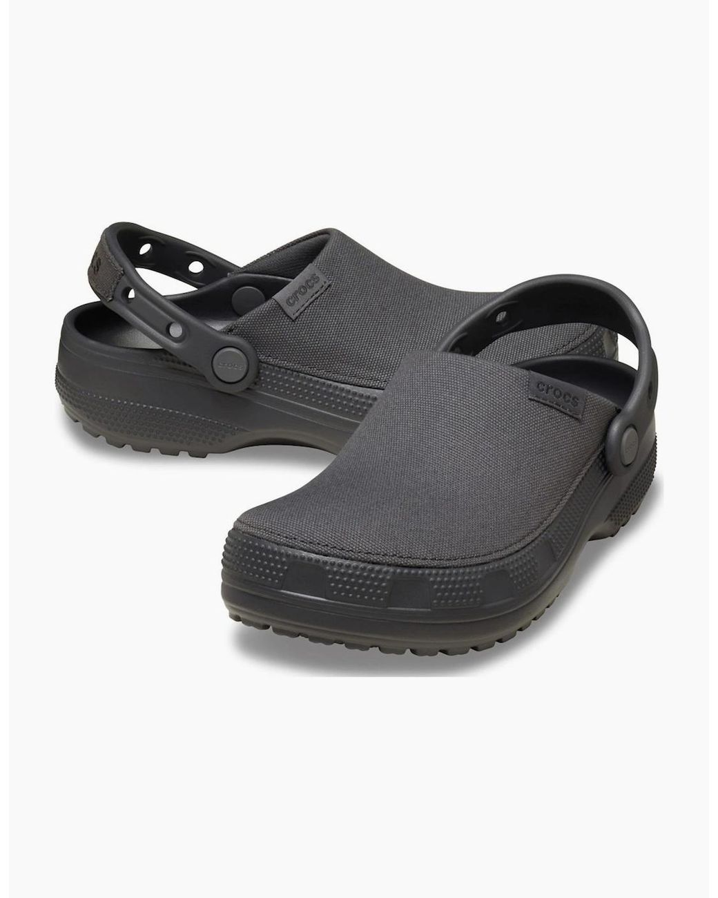 CROCSTM Black Classic Crafted Cotton Sand Clogs