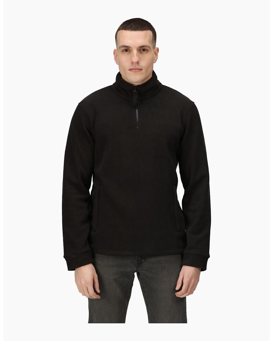 Regatta Blue Thor Overhead Anti-Pill Fleece Top for men