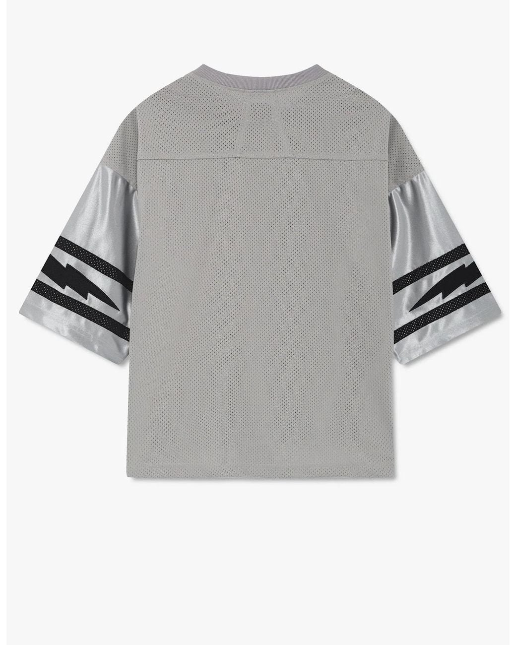 Rhude Gray Lightning Football Jersey Tee for men