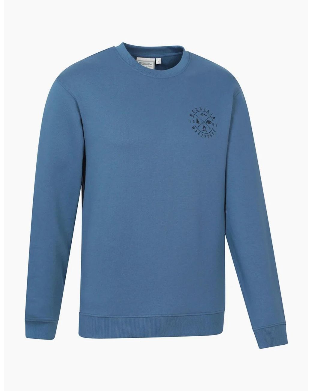Mountain Warehouse Blue Mountain Crew Neck Sweatshirt for men